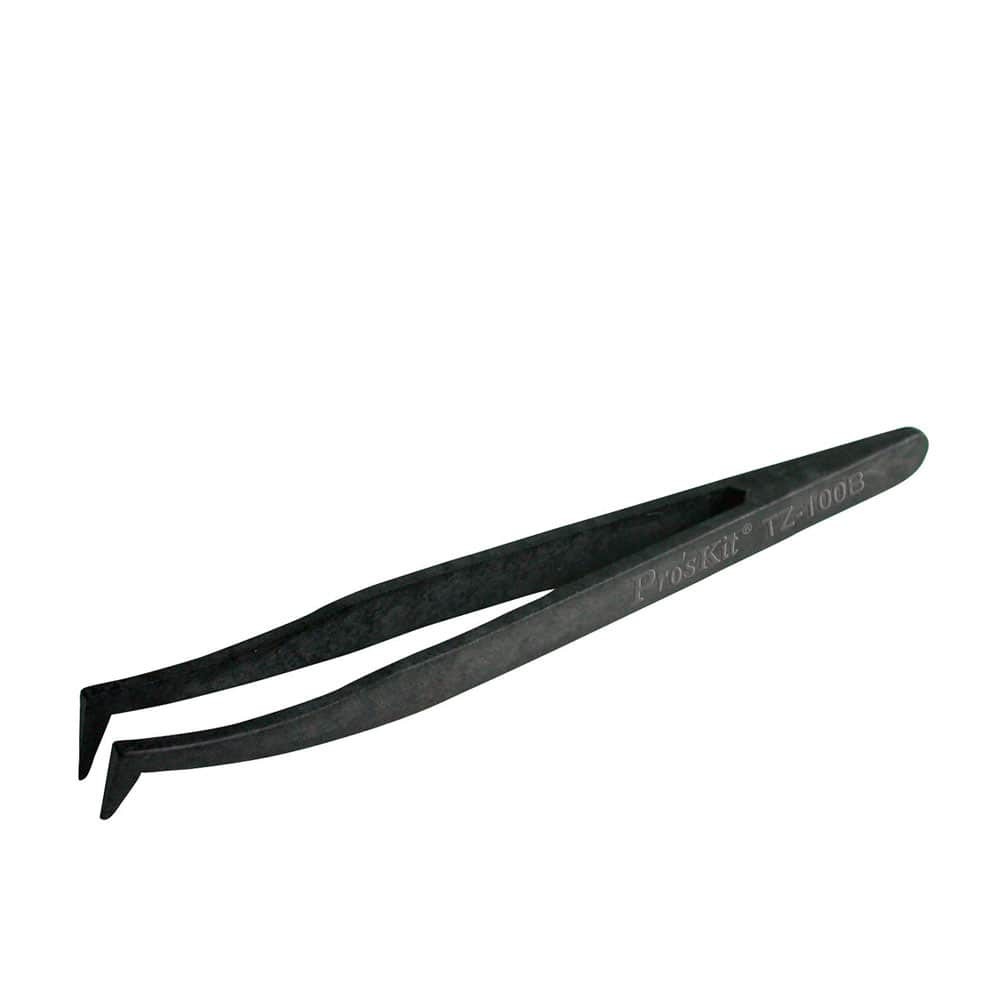 Conductive Tweezer (Curved Fine Tips) 120mm (TZ-100B)