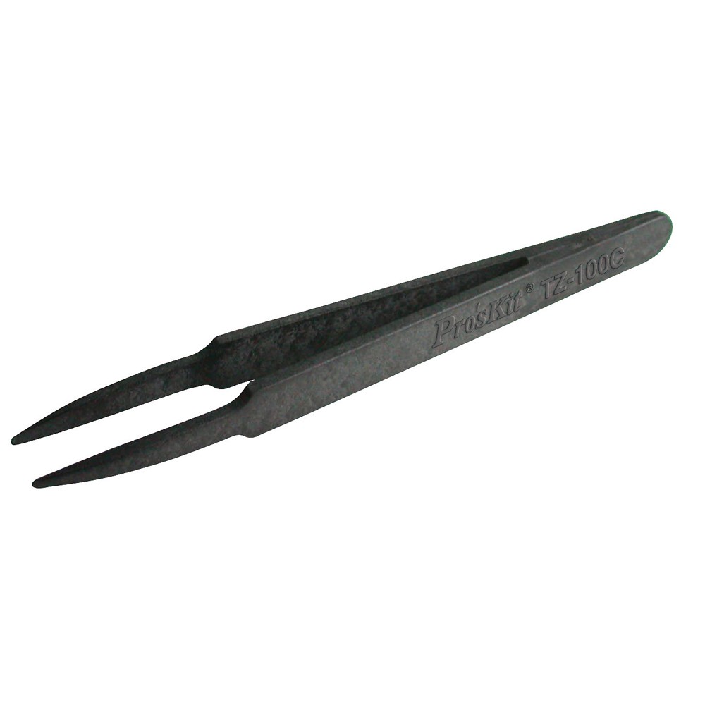 Conductive Tweezer (Round Tips) 115mm (TZ-100C)