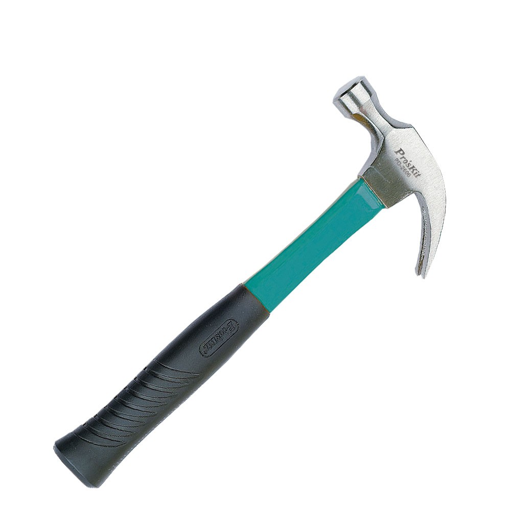 Heavy Duty Curved-Claw Hammer W/Fiberglass Handle (PD-2606)