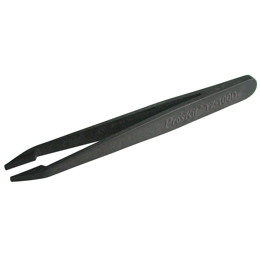 Conductive Tweezer (Flat Tips) 115mm (TZ-100D)